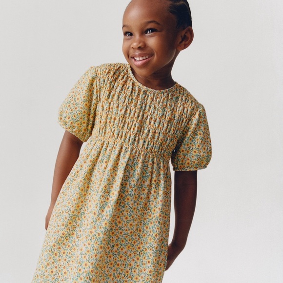 Zara Other - Zara Kids Floral Dress with Elastic Details